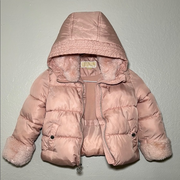 Michael Kors kids Blush Pink Hooded Jacket - Picture 1 of 10